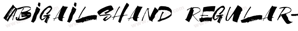 AbigailsHand Regular字体转换